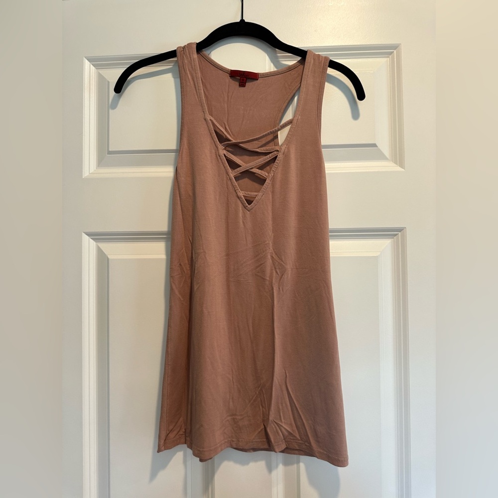 Buckle Red Tank Top